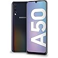 Samsung Galaxy A50 Smartphone, Display 6.4" Super AMOLED, 128 GB Espandibili, RAM 4 GB, Batteria 4000 mAh, 4G, Dual Sim, Andr