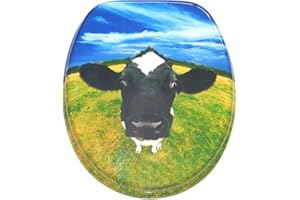 Sanilo Sedile WC, grande scelta di belli copriwater da legno robusto e di alta qualità (Testa di mucca)