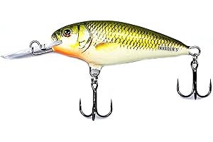 EVERBAY DORADO INVADER Fishing Lure- Hard Crankbait-Fishing Tackle, Topwater Life-Like Swimbait for Perch Pike Zander Trout Salmon Catfish Chub Barbel Trolling in Freshwater, Floating&Sinking Wobbler