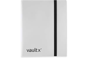 Vault X Classeur – Album Classeur pour Cartes à Collectionner, Jeux de Cartes, Trading Card – 9 poches – 360 poches pour TCG (Blanc)