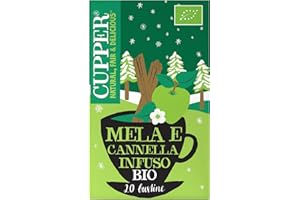 Cupper - 20 Bolsitas de Infusiones Ecológicas con Hibisco, Manzana y Canela - Apto para Veganos