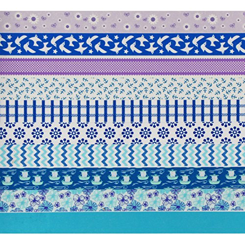 UOOOM 10 Rolls Beautiful Washi Tape Masking Tape deko klebeband buntes Klebebänder DIY scrapbook deko (Design 9032) - 7