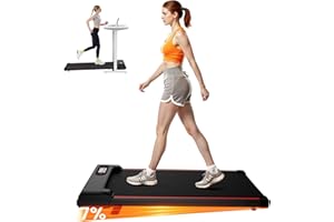 DSKEUZEEW Tapis Roulant Elettrico Pieghevole Salvaspazio, Velocità Regolabile 1-8Km/H, Walking Pad 2.5HP, Nessuna installazione richiesta, Salvaspazio, Telecomando