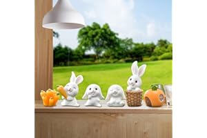 Rolin Roly 7 Pezzi Mini Decorazioni Resina Decorazione Del Giardino in Miniatura Decorazione da Giardino Miniature Fairy Ornamento Kit Miniatura Statua Garden Decoration