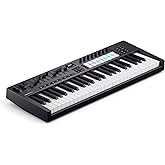 Novation Launchkey 49 [MK4] 49 Key Semi-Weighted, USB, MIDI Keyboard Controller, Chord and Scale Modes with DAW Integration,