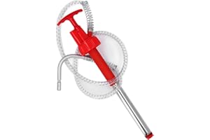 LUQEEG Bomba de Bidón Manual, Bomba de Aceite Manual Vertical Bomba de Trasiego de Líquidos Portátil Bomba de Trasiego de Agua y Combustible a Prueba de Fugas para Bidón de 20L