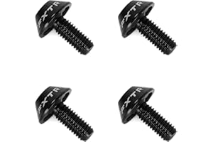 Ruimou 4 Piezas M5 x 12 mm tornillos hexagonales, tornillos portabidon bicicleta,para jaula de botella de agua de bicicleta (negro)