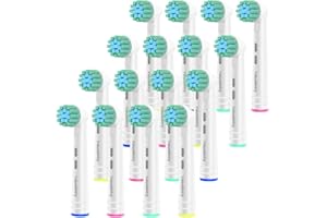 VALUABLETRY 16 Stück Aufsteckbürsten Kompatible für Oral B Elektrische Zahnbürsten