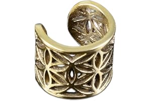 viva-adorno 1 Stück Ear Cuff Ohrklemme Ohr Clip Messing Vintage Antik verschiedene Designs wählbar Z494