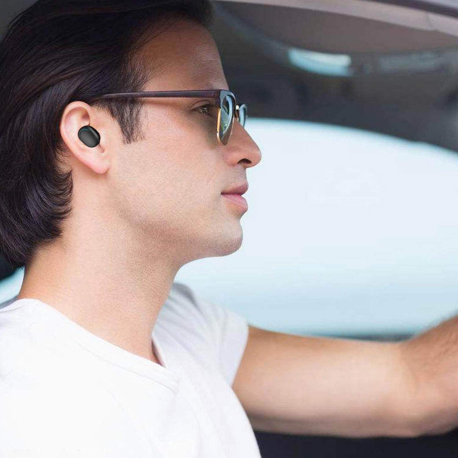 YUES-M20-Auriculares-con-Bluetooth-50-Mini-Estreo-3D-Inalmbricos-Micrfono-con-Estuche-de-Carga-Porttil