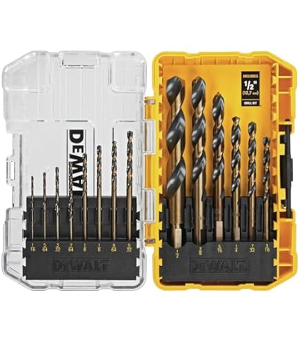  LT(メタエルティ) DEWALT Titanium Nitride Coated, 21-Piece (DW1361),Yellow Titanium