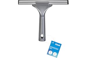 Elliott Multi-Purpose Window Squeegee perfect for streak free cleaning on Windows, shower screens, cars and mirrors, Aluminium frame housing a 20cm rubber squeegee with an ergonomic Grey Handle.