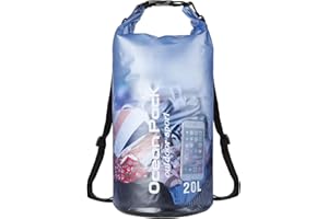 Baikeen Clear Waterproof Dry Bag,Roll Top 10L/20L Floating Waterproof Dry Bags Backpack for Kayaking Swimming Boating Camping