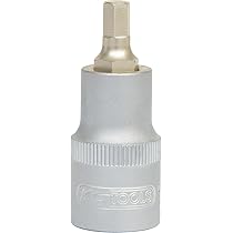 KS Tools 918.5301 Bussola Per Viti A Esagono Incassato - 11mm, Attacco 1/2, Corta, Cromata