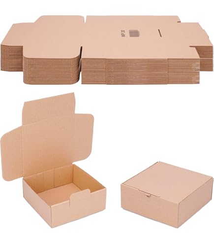 200 Scatole Di Cartone Di Carta 6x4x2 Imballaggio Postale Scatola Di - Foto 2