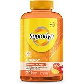 Supradyn Energy Gummies 70 Rubber Candy, Men and Women | With vitamins A, C, D, E, B6, B12, Biotin and Coenzyme Q10 for your