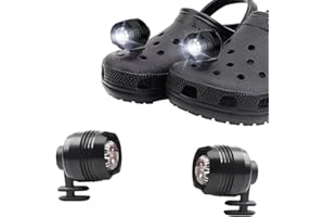 MIOTLSY Croc Lights Headlights 2pcs Croch Waterproof Shoes Lights for Croc Three-Speed Adjustment Camping Accessories Croc Lights Suitable for Adults and Children LED Flashlight Croc Accessories