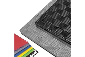 JOWY PACK SUELO TATAMI 1x1 – Esterilla Gimnasio Puzzle | Protege, Aísla y Decora | Para Casa, Fitness o Piscina | Goma Eva Suave y Antideslizante | Libre de BPA | 2,5CM De Grosor