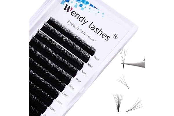 Volume Russe Extension Cils Bouquet 0.07mm D Curl Mixte 8-14mm Easy Fan Lashes 3D 5D 6D 7D 8D Bouquet de Cils Soie Extension de Cils Professionnel(KH-0.07-D-MIX8-14)
