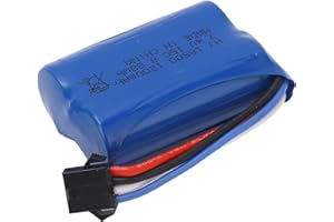 RITOEASYSPORTS Akumulator Samochodowy RC 7,4 V 1200 MAh, Akumulator Lipo 8,88 Wh z wtyczką SM 4P do Samochodów Gąsienicowych RC