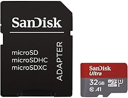 SanDisk Ultra 32GB Imaging microSDHC Speicherkarte + SD-Adapter bis zu 98 MB/Sek, Class 10, U1, A1