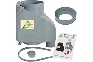 AMUR Fallrohrfilter Regensammler T50 braun/grau - Der Regenwasser-Filter für Regentonnen mit bis zu 95% Wirkungsgrad mit Universalanschluss für alle Fallrohre 75-110mm (T50 Grau)