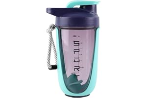 EACHPT Protein Shaker,Shaker per proteine da 600 ml per frullati di integratori,shaker per proteine con tappo a vite,setaccio e scala graduata|A prova di perdite,senza BPA