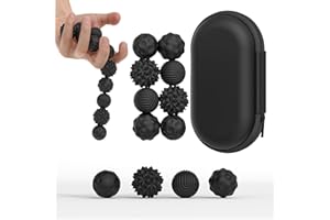 Bambebe 8PCS Silicone Magnetic Balls Fidget Toys for Adults & Teens, Stress Relief Sensory Toys for Autism ADHD Anxiety, Fun Textures Gadgets, Office Desk Toy for Women Men Teen