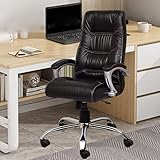 Nice Chair Leather High Back Executive Revolving Office Chair (Black)