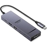 UGREEN USB C Hub with 4K@60Hz HDMI, 10Gbps Type A & C Data, 100W PD Ports | Aluminium Revodok Pro 6 in 1 Type C Adapter for P