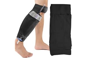 BEHOGAN Soporte para bolsa de pierna para catéter, negro extensible bolsa de pierna soporte para incontinencia urinaria catéter accesorios, bolsa de catéter, fijación de mangas de catéter para el drenaje de