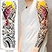 Produktbild tzxdbh 3Pcs-Full Arm Tattoo Aufkleber ganze Arm Blume Arm wasserdichte Tattoo Aufkleber Männer und Frauen 3Pcs-5