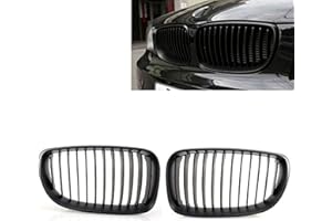 BESIDE_AUTO Paire de calandres avant sport pour E81 E82 E87 E88 LCI 2008–2011 Noir mat