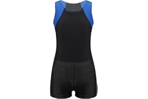 Sxiwei Kinder Turnanzug Jungen Gymnastik Trikot Tanzen Ballet Kleidung Set Ärmellos Trikotanzug mit Shorts Ballttkleidung