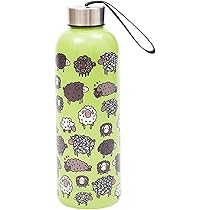 Eco Chic Herbruikbare thermosfles, geïsoleerde reisfles van roestvrij staal met lekvrij deksel, milieuvriendelijk en herbruikbaar voor warme en koude dranken, hommel-grijs