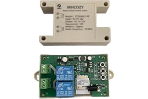 MHCOZY Tuya Smart Life Zigbee Remote Control Forward Reverse Relay Module for DC 7-32v Smart Linear Actuator,Works with Alexa(Tuya Zigbee Hub Needed)