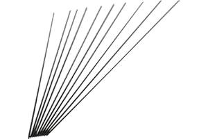 Aopin 10pcs Carbon Fiber Rod Pultrusion 2mm(OD) for Quadcopter, DIY project, Solid Matte Pole, Length 200mm