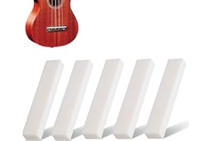 AGATIGE Tuercas de Guitarra Acústica, 52 X 6 X 10 MM Sillín de Puente óseo para Guitarra Acústica Herramienta Extractora de Pasadores de Puente de Guitarra Acústica para Guitarra Acústica Eléctrica (5 Piezas)
