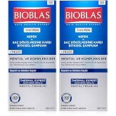 Bioblas Thermal Expert Şampuan &ndash; Kepek ve Sa&ccedil; D&ouml;k&uuml;lmesine Karşı, Termal Su &amp; Mentol İ&ccedil;erikli, Bitkisel Kompleks B19, 360 ml (