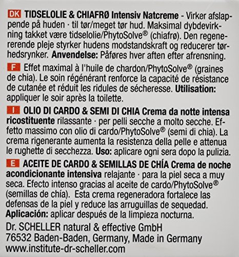 Dr. Scheller Distelöl und Chiasamen Intensive Aufbaupflege Nacht trocken bis sehr trockene Haut, 50 ml - 5