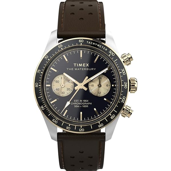 Timex WATERBURY - Cronografo - cream/brown/beige