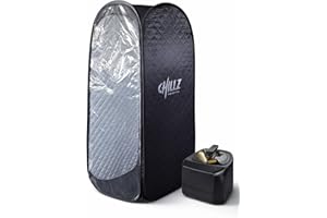 New + Even Hotter CHILLZ® Steam Sauna XL | #1 Top Rated | UK Company + Customer Service | Full Body | 1200W 4 Litre Gen 3 Generator | Tested to be Hottest on Amazon