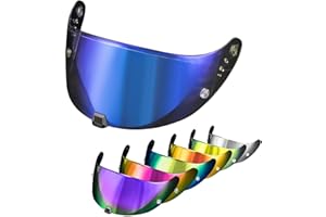 PSLER Helmet Visor for EXO 520 1400 R1 Tinted Visor for Scorpion EXO 391 520 1400 R1 Motorbike UV Protection Face Shield Replacement Accessories(Transparent Blue)