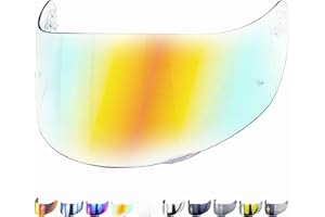 Everalo Visiere Compatible avec Agv K1 - K1s - K3sv - K5 - K55 - S4sv - Stealth SV - Strada - Skyline - Horizon - Compact - Numo - Numo Evo - Visière Gt2 Casque - Pinlock Ready (Revo Rouge)