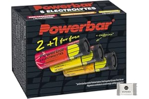 WOMANDA Powerbar Promo | 5 Electrolytes - Brausetabletten mit 5 Elektrolyten | Sodium und Magnesium | Ausdauersport | Vegetarisch | je 10 Brausetabletten pro Röhrchen