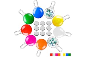 AFUNTA LED-Halsband für Hunde und Katzen, 9 Stück zum Anklipsen, für Hunde, LED-Lichter, Sicherheitsleuchte für Haustiere, 9 Farben, inklusive 9 Batterien