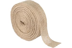 SUFUNE 10M Nastro Juta Nastro Vintage Nastro di Iuta Rotolo di Juta Nastro Iuta Craft Ribbon per Matrimonio Regalo Decorazione Bricolage Artigianato(1,5CM)