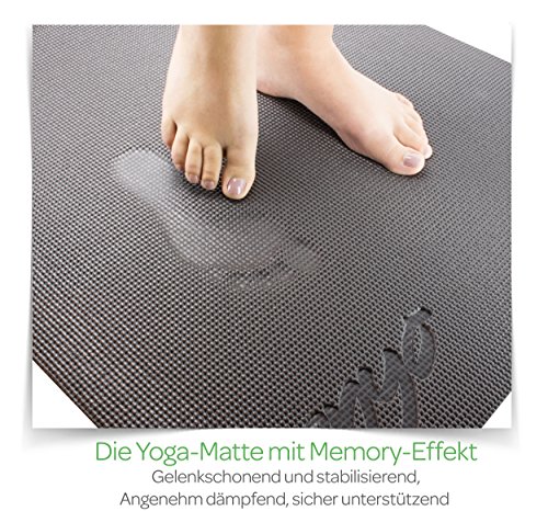 Zenyo Yogamatte FOAM PRO mit Memory-Schaumstoff | Spüre den Unterschied - 4