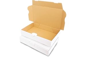 Verpacking 25 kartonów listowych do przesyłek pocztowych 240 x 160 x 45 mm DIN A5 białe MB-3 list maksi do przesyłek towarowych DHL DPD GLS H paczki, karton wysyłkowy, przesyłka książkowa