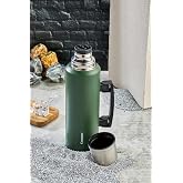 Cooker 1,5 Litre Kulplu &Ccedil;elik Termos CKR-2085 Yeşil